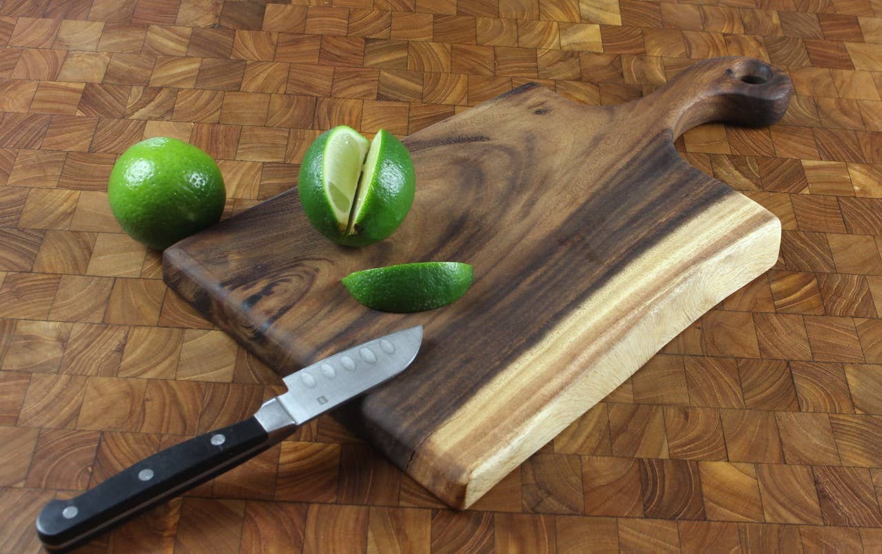 Small 15"x7" Charcuterie Board - Live Edge - Cutting Board - with Handle